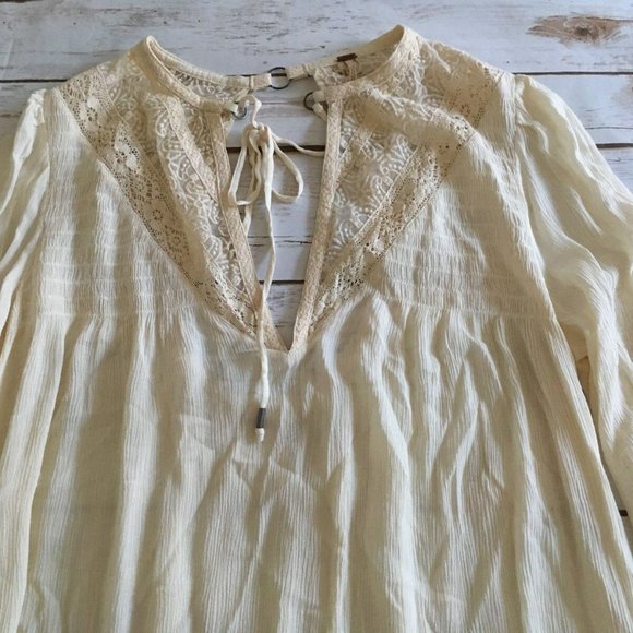 NWOT FREE PEOPLE One Night Victorian Lace Dress-M - Picture 5 of 8